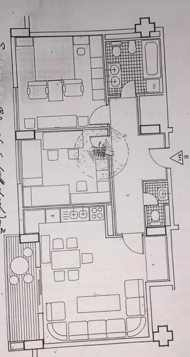 Tirane, shitet apartament 2+1+Ballkon Kati 9, 105 m² 257.500 € (Ish Ekspozita)