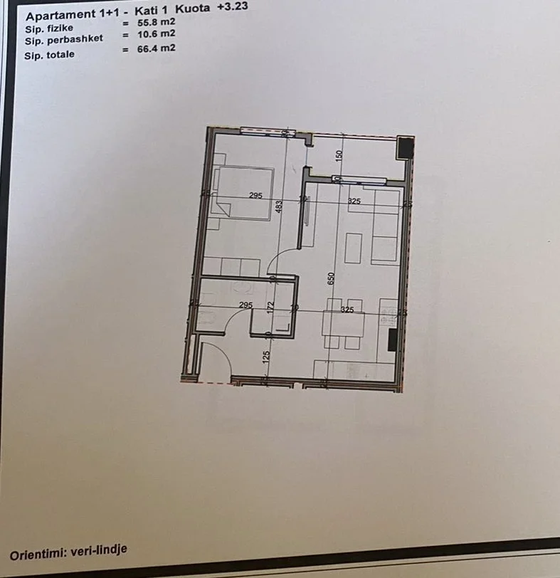 Tirane, shitet apartament 1+1+Ballkon Kati 1, 66 m² 73.040 € (Aluna Complex, Paskuqan)