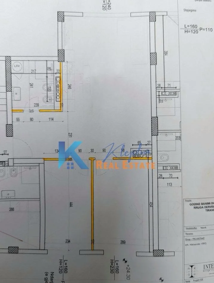 Tirane, shes apartament 2+1+Ballkon Kati 7, 89 m² 155.000 € (Afer shkolles se kuqe)