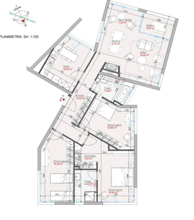 Tirane, shes apartament 3+1+A+BLK Kati 3, 162 m² 470.000 Euro (Green Valley)