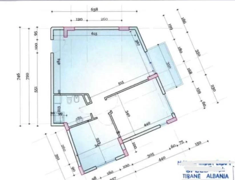 Tirane, shitet apartament 2+1 Kati 2, 87 m² 188.000 € (rruga don bosko)