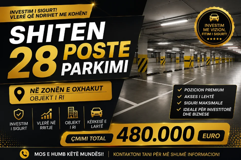 Tirane, shes garazh | post parkimi Kati -1, 820 m² 480.000 € 