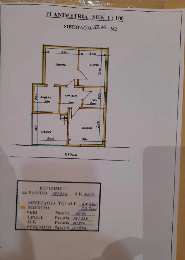 Durres, shitet ose jepet me qera Vile 3+1+A Kati 1, 78 m²