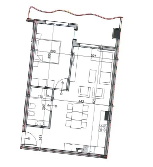 Tirane, shitet apartament 1+1+Ballkon Kati 6, 88 m² 87.600 € (mehmet gjevori)