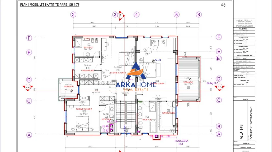 Tirane, shitet apartament 3 Katshe Kati 3, 600 m² 1.900.000 € 