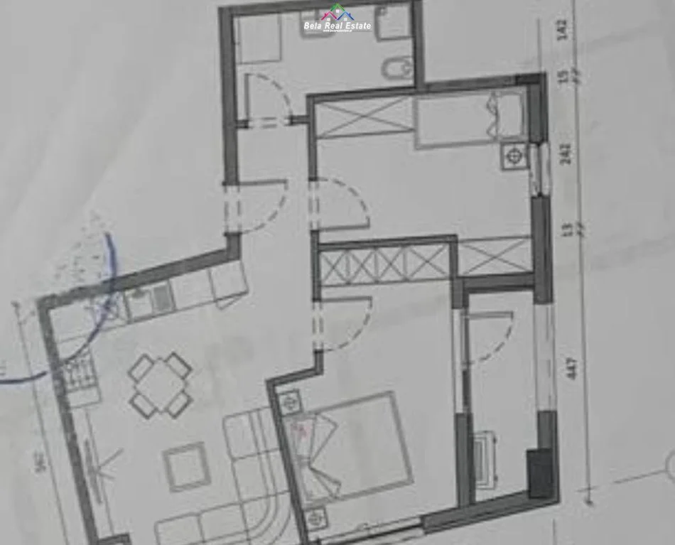 Tirane, shitet apartament 2+1+Ballkon Kati 7, 75 m² 129.920 € (tek Rezidenca Kaimi)