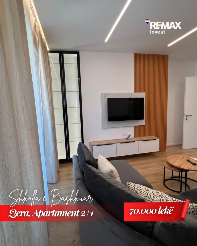 Tirane, jepet me qera apartament 2+1+Ballkon Kati 7, 109 m² 725 € (SHKOLLA E BASHKUAR) MLS # 530581008-167