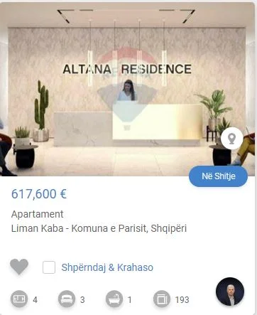 Tirane, shitet apartament 3+1 Kati 2, 195 m² 617.600 € (RRUGE KOSOVAREVE)