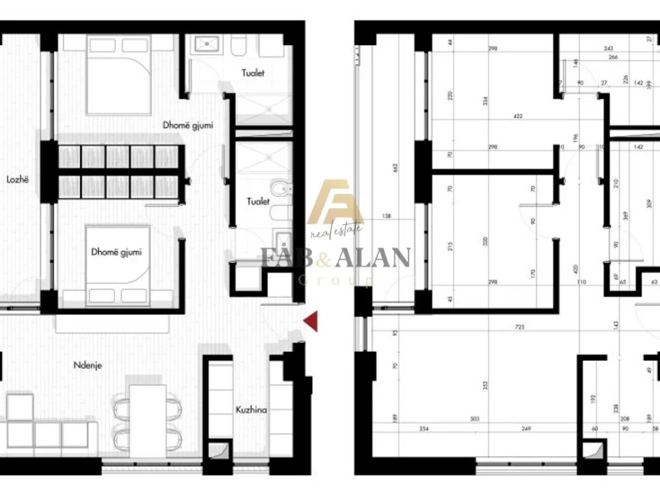 Tirane, shitet apartament 2+1+2 Kati 6, 105 m² 167.200 € (Siri Kodra)