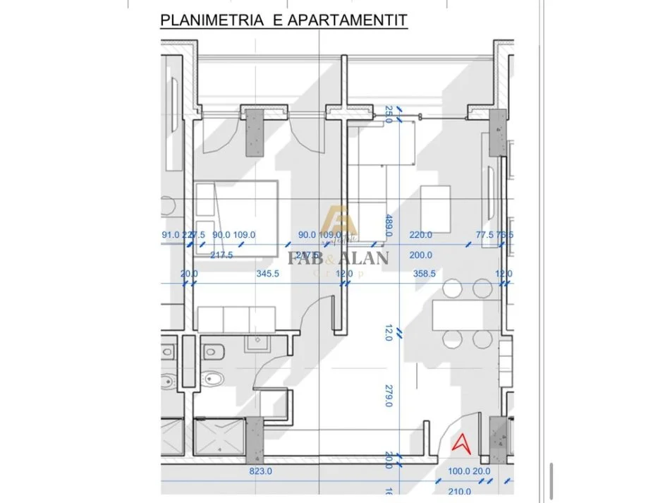 Shkembi Kavajes, shitet apartament 1+1 Kati 2, 82 m² 98.800 € (Shkembi i Kavajes)