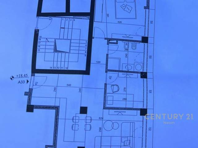 Tirane, shitet apartament 2+1+BLK Kati 5, 87 m² 123.000 Euro/m2 (Riza Cerova)