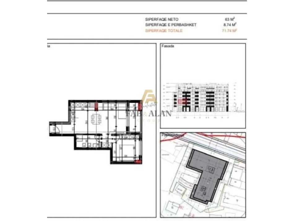 Tirane, shitet apartament 1+1 , 72 m² 71.740 € (Paskuqan)