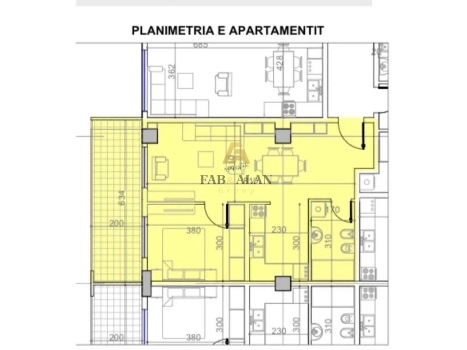 Tirane, shitet apartament 1+1 Kati 4, 78 m² 85.500 € (PASKUQAN)