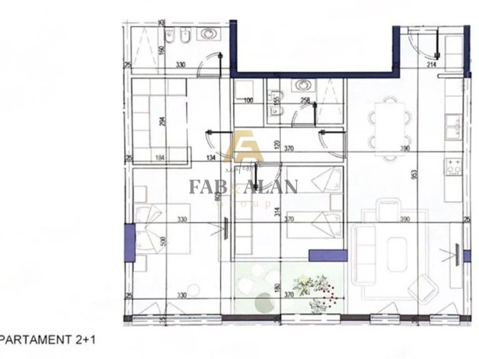 Tirane, shitet apartament 2+1+2 Kati 4, 130 m² 337.500 € (Komuna e Parisit)