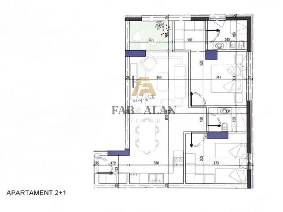Tirane, shitet apartament 2+1+2 Kati 1, 101 m² 261.800 € (Komuna e Parisit)