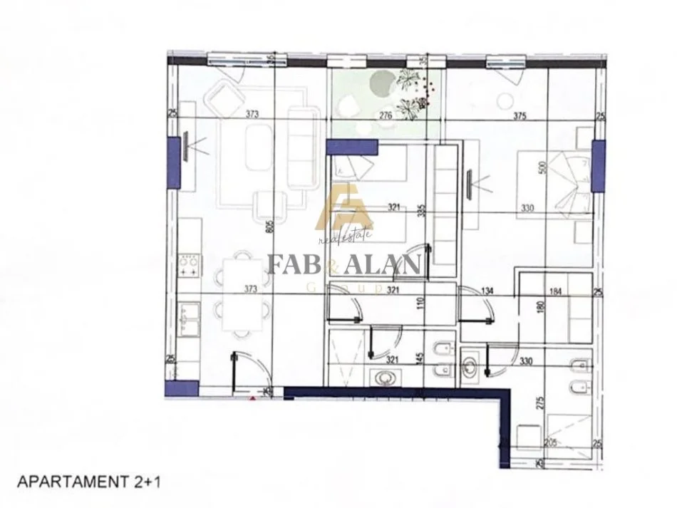 Tirane, shitet apartament 2+1+2 Kati 3, 116 m² 301.600 € (Komuna e Parisit)