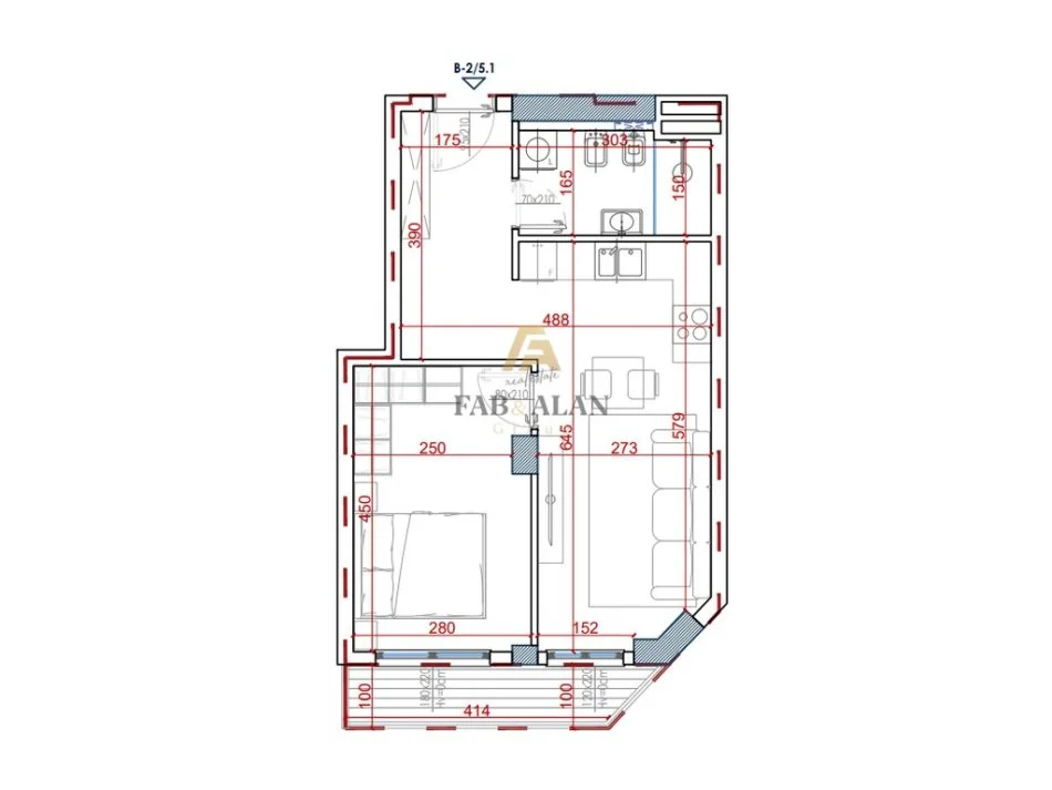 Tirane, shitet apartament 1+1 , 67 m² 77.000 € (Paskuqan)