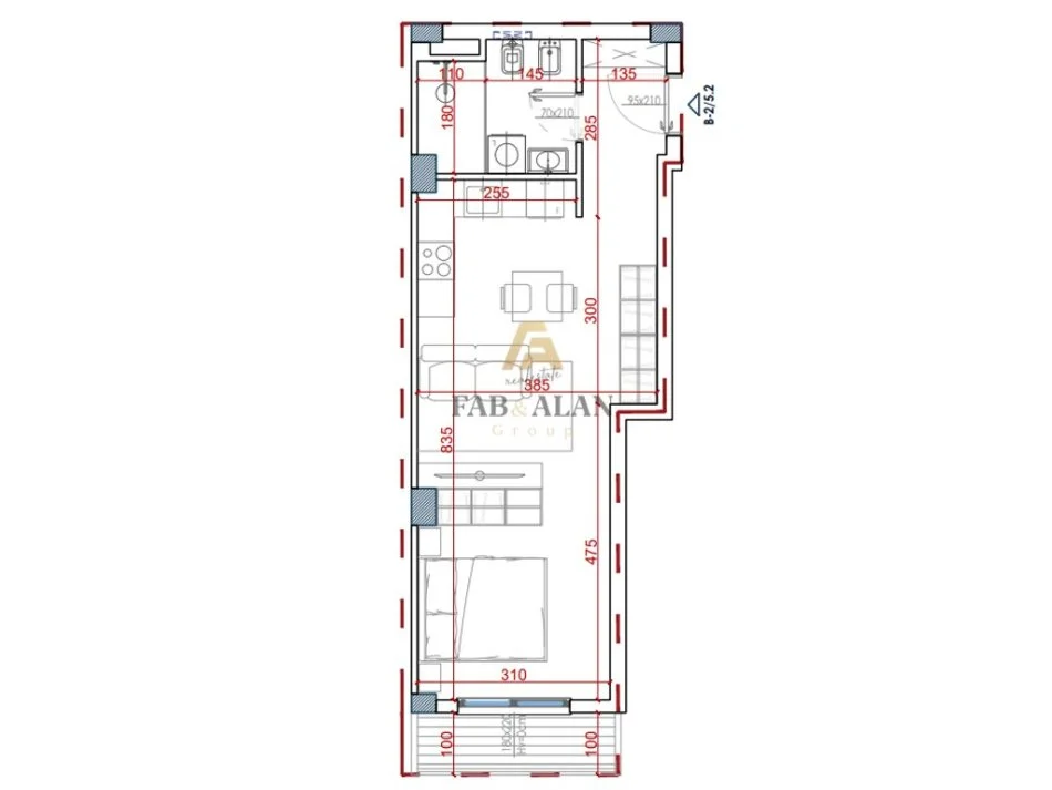 Tirane, shitet garsonier , 60 m² 69.000 € (Paskuqan)