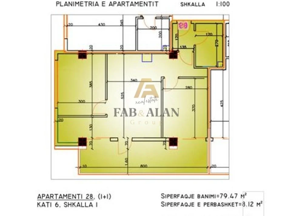Tirane, shitet apartament 2+1 Kati 6, 88 m² 100.750 € (Pogradec)