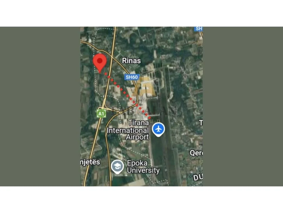 Tirane, shitet toke , 1.825 m² 109.500 € (Rinas, Aeroporti Nene Tereza)
