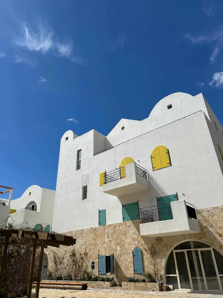 Dhermi - Palase, shitet apartament 2+1+Ballkon Kati 0, 92 m² 368.200 € (Santorini Residence)