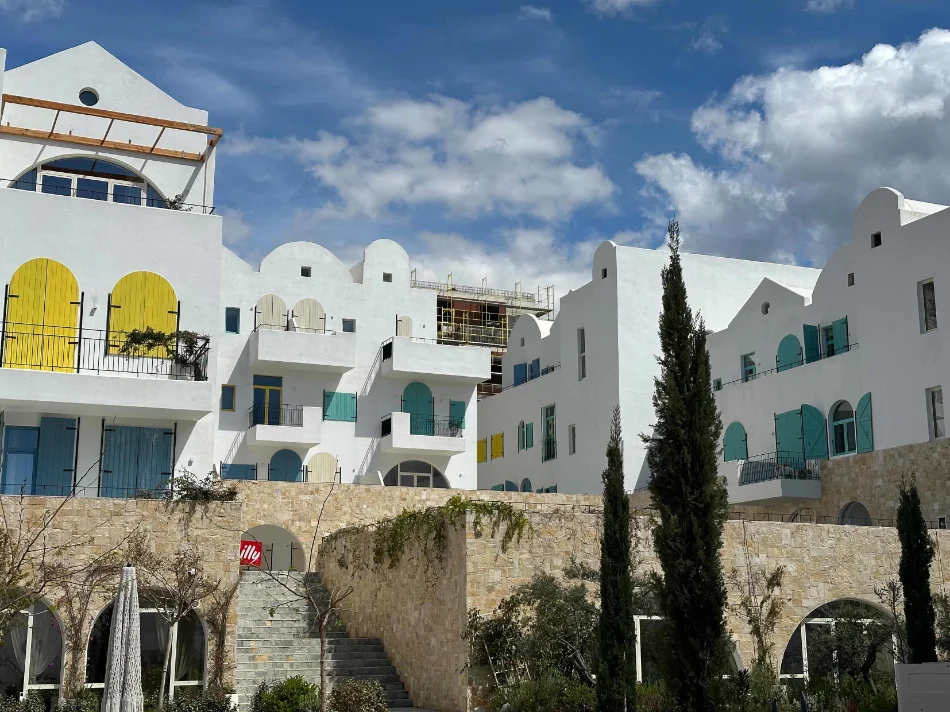 Dhermi - Palase, shitet apartament 2+1+Ballkon Kati 0, 92 m² 368.200 € (Santorini Residence)