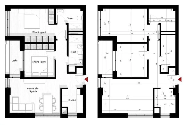 Tirane, shitet apartament 2+1 Kati 7, 104 m² 155.730 € (Rruga Siri Kodra)