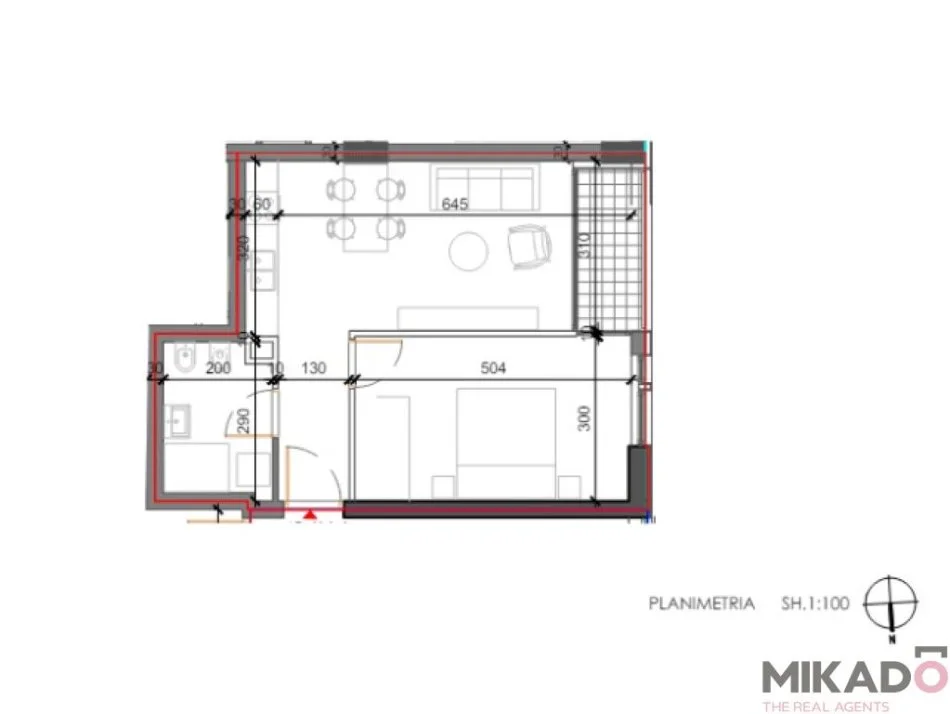 Tirane, shitet apartament 1+1 Kati 6, 60 m² 59.192 € 