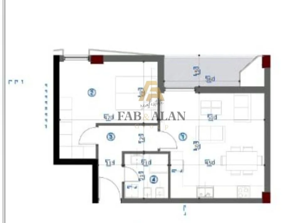 Tirane, shitet apartament 1+1 Kati 6, 81 m² 170.000 € (BULEVARDI I RI)