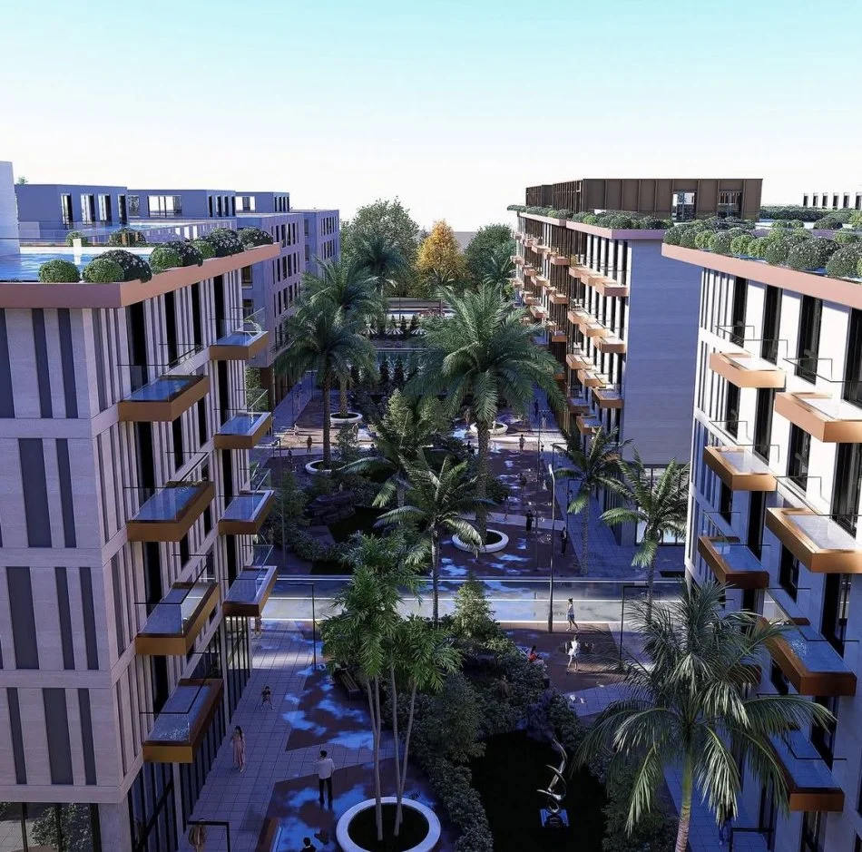 Qerret, shes apartament 1+1+Ballkon , (Palm Paradise, Qerret)