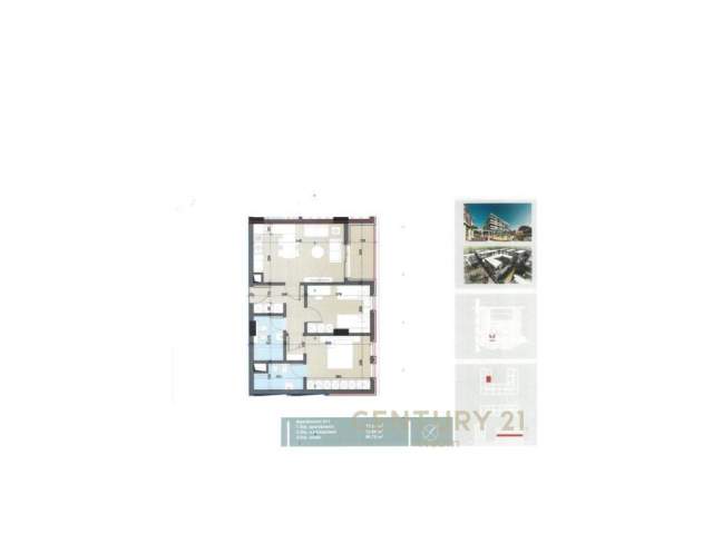 Tirane, shitet apartament 2+1 Kati 4, 90 m² 68.000 Euro (Univers City prane QTU)