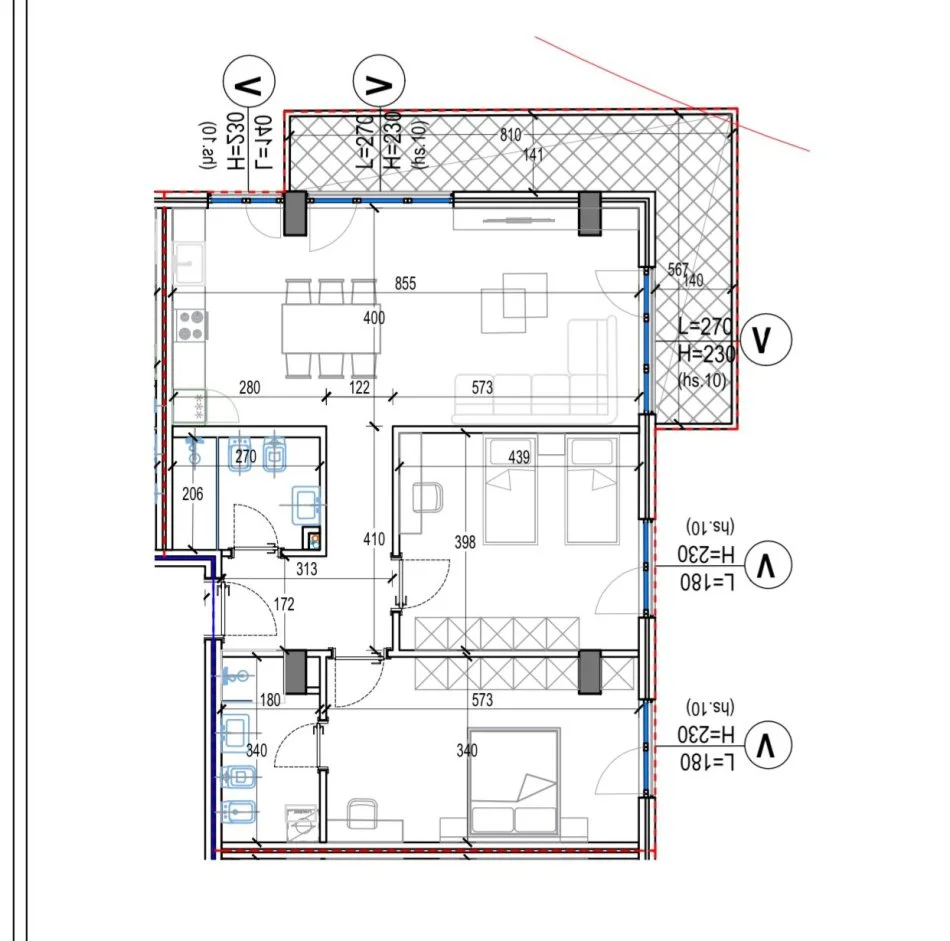 Tirane, shitet 2+1+Ballkon Kati 3, 146 m² 242,100 € (tek Rezidenca “Kodra e Diellit”)