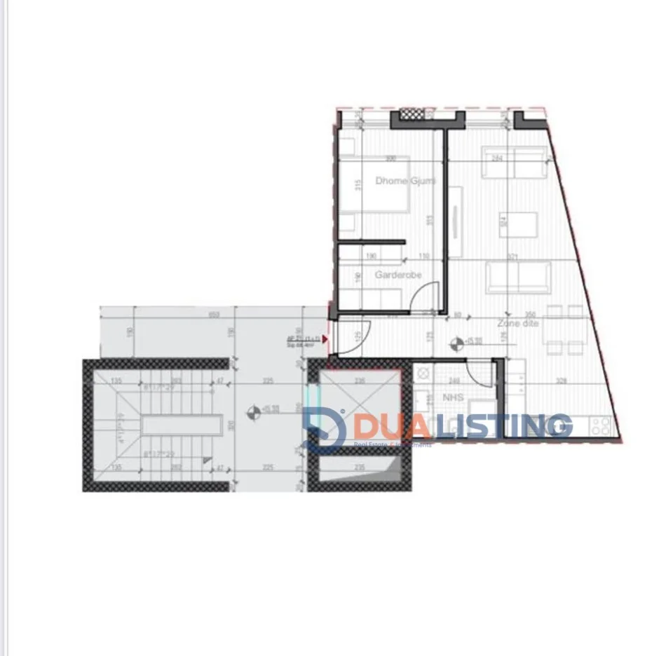 Tirane, shitet apartament 1+1 , 76 m² 137.000 € (Sauk)