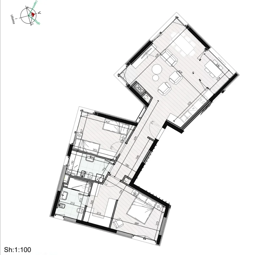 Tirane, shitet apartament 2+1 Kati 0, 127 m² 369.000 € 
