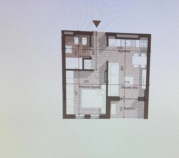 Tirane, shitet apartament 1+1 Kati 4, 52 m² 65.450 € (UNIVERS CITY)