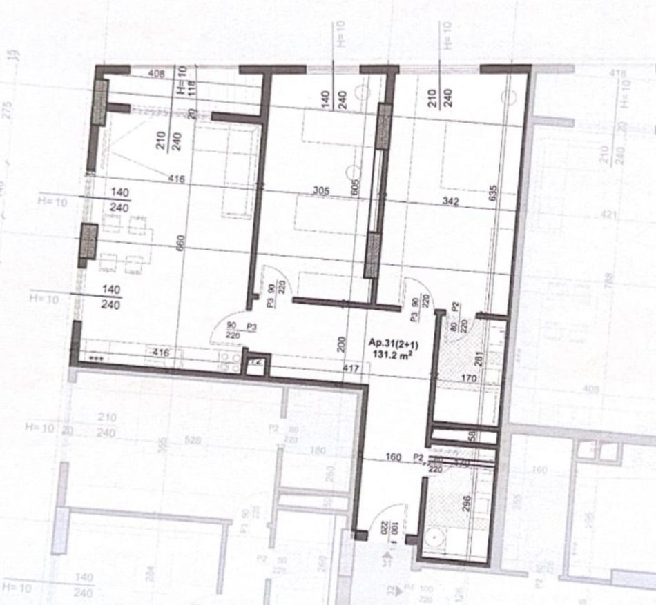 Tirane, shes apartament 2+1+Ballkon Kati 5, 131 m² 223.900 € (Bulevardi i Ri)
