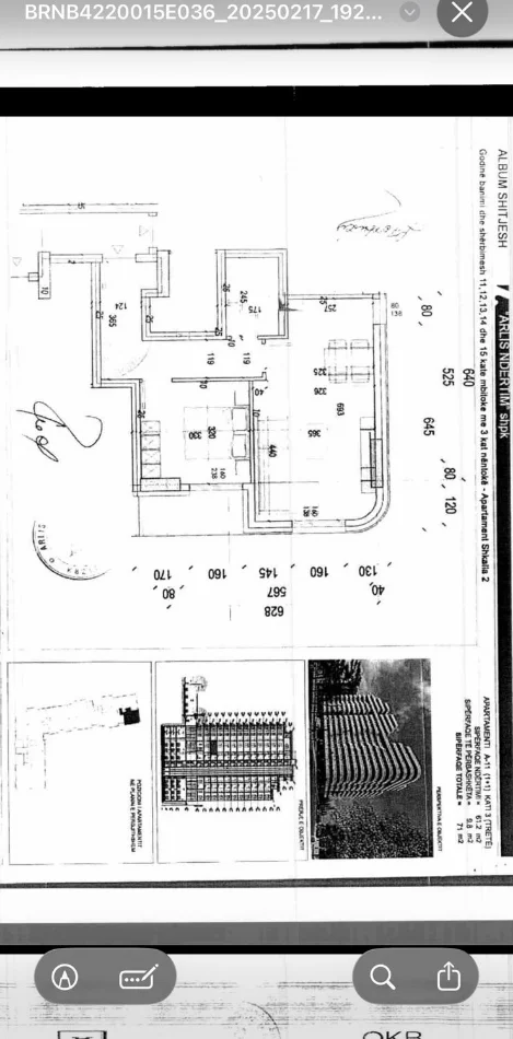 Tirane, shitet apartament 1+1+Ballkon Kati 3, 71 m² 180.000 € 