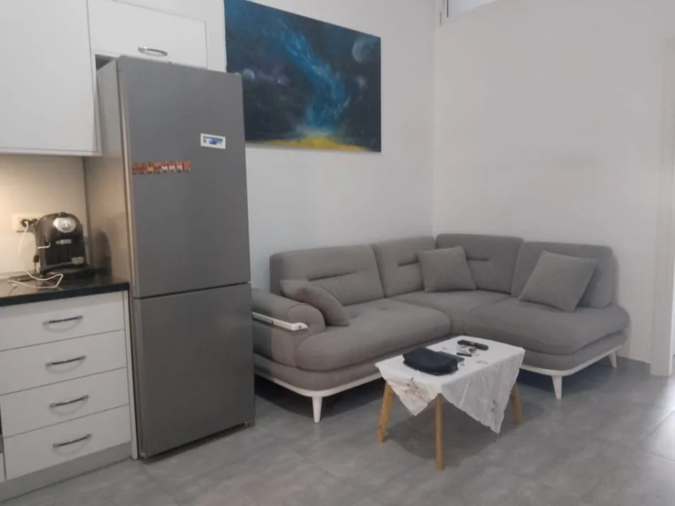 Okazion!!!! te Kompleksi Kontakt Tirane, shes apartament 1+1+Ballkon Kati 1, (Frosina Plaku