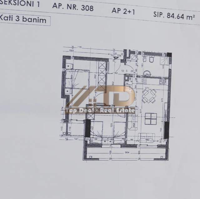 Tirane, shitet apartament 2+1+BLK 1.300 Euro/m2 (Rruga Bedri Karapici)