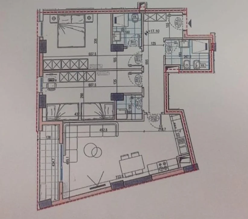 Tirane, shitet apartament 2+1+Ballkon , 113 m² 250.000 € (Bulevardi I Ri)