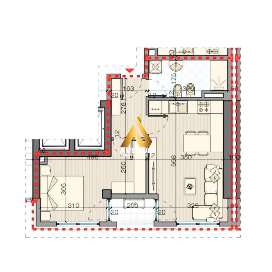 Tirane, shitet apartament 1+1+Ballkon Kati 7, 66 m² 118.500 € (filip jano)