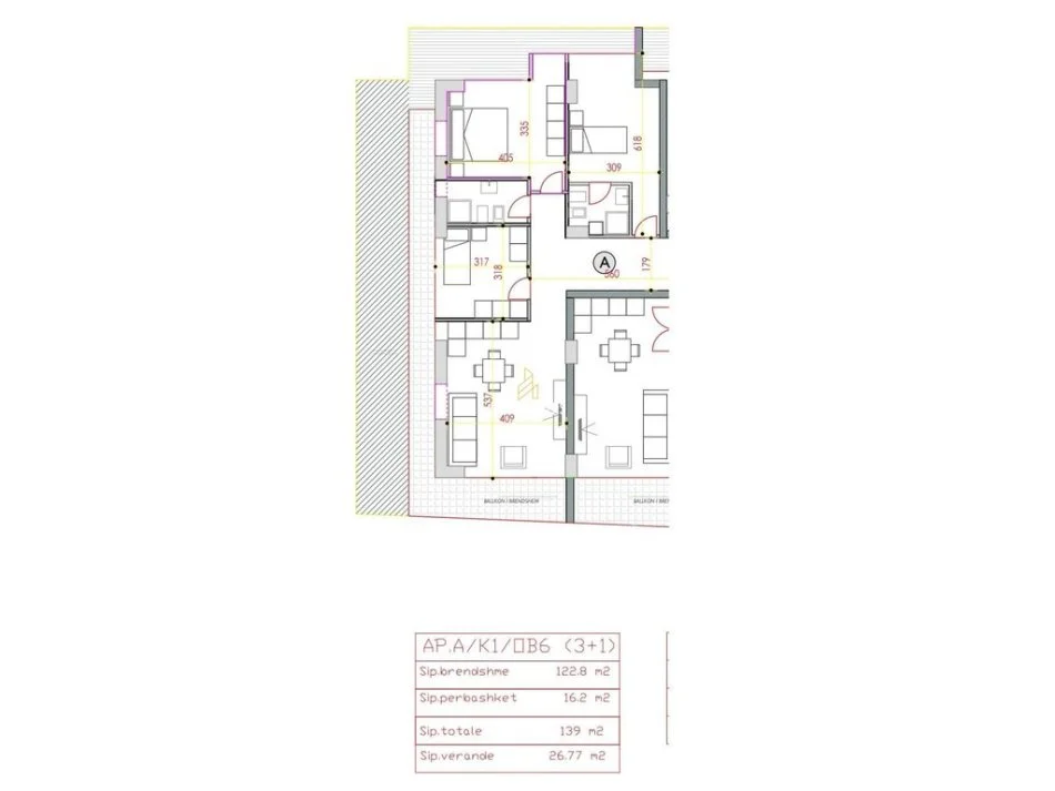 Tirane, jepet me qera ambjent biznesi Kati 1, 140 m² 1.500 € (Komuna E Parisit,Kika2)