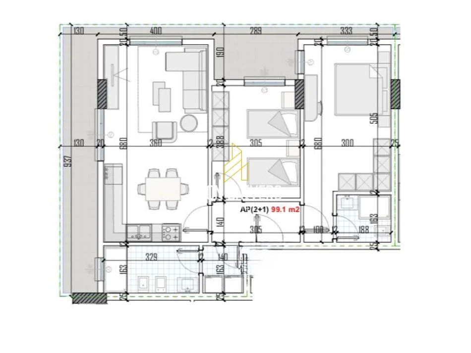 Tirane, shitet apartament 2+1+Ballkon Kati 4, 92 m² 73.224 € (Green Residence, Kamez)