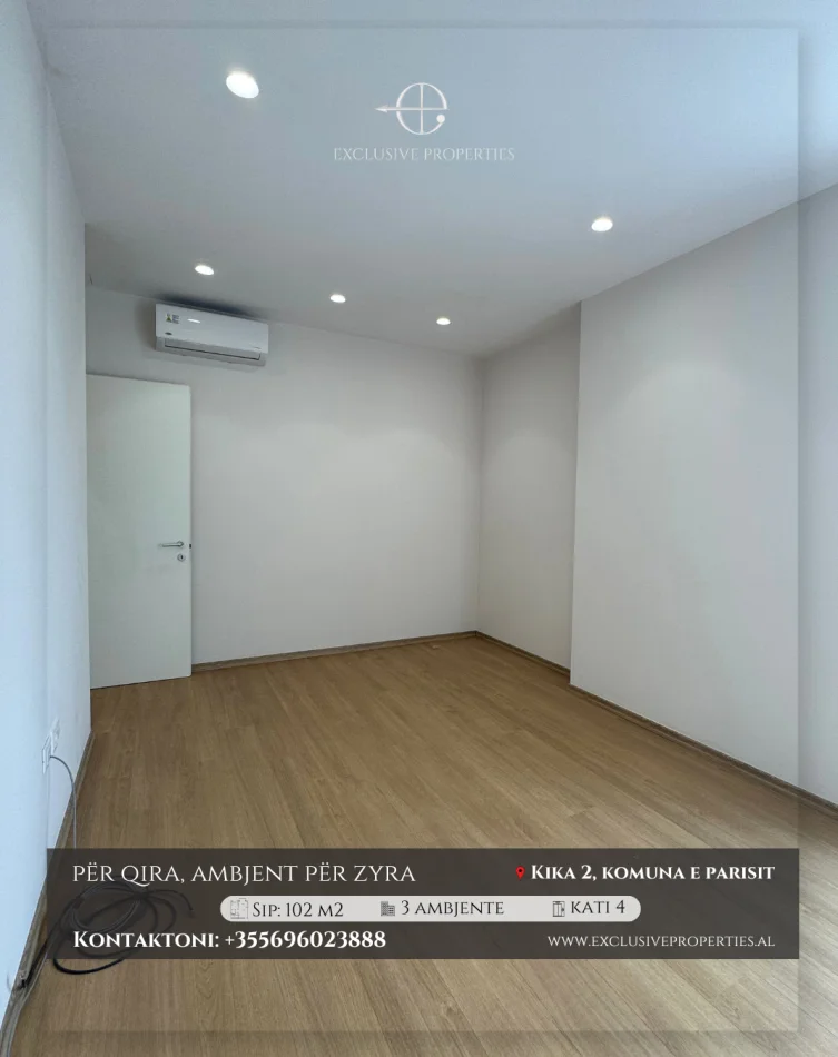 Tirane, jepet me qera zyre Kati 2, 101 m² 1.000 € (Kika 2 Komuna e parisit)