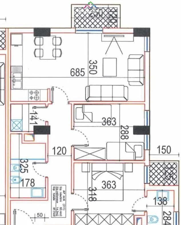 Tirane, jepet me qera apartament 2+1 Kati 2, 100 m² 800 € (Rruga Zonje Curre)