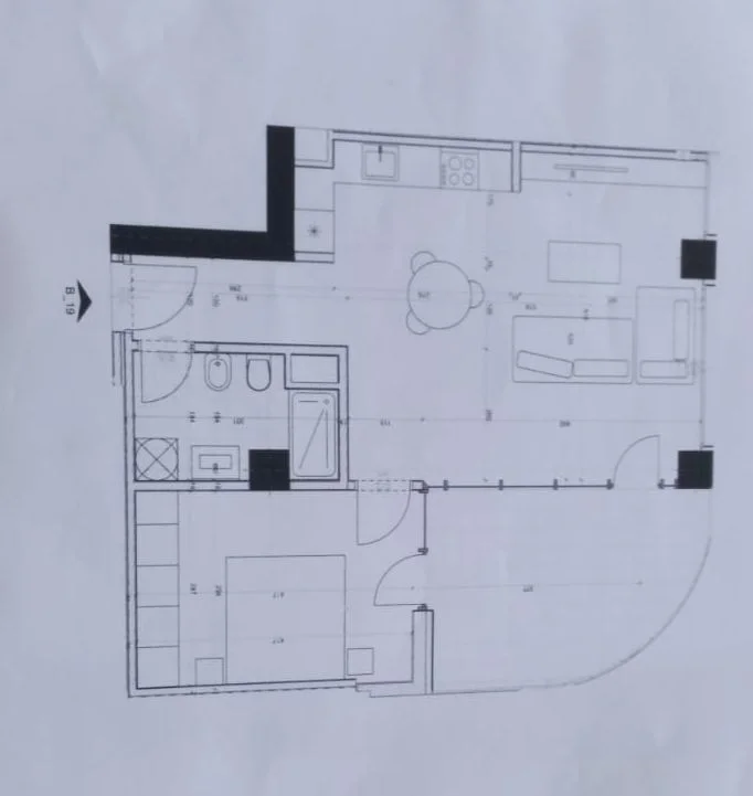 Tirane, shitet apartament 1+1 Kati 5, 84 m² (River park residenc)