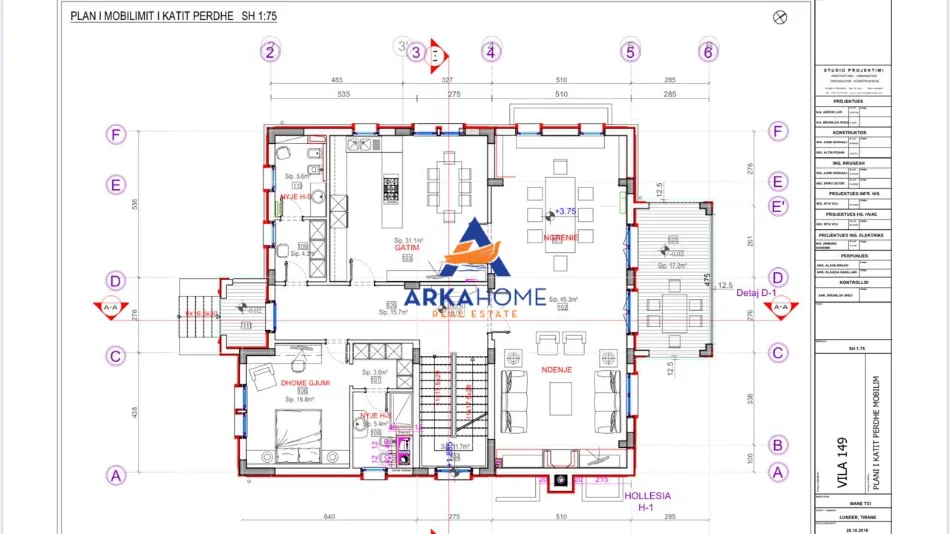 Tirane, shitet apartament 3 Katshe Kati 3, 600 m² 1.900.000 € 