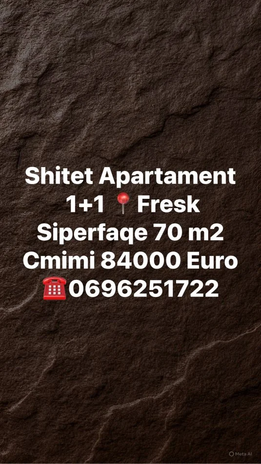 Tirane, shitet apartament 1+1+Ballkon Kati 2, 72 m² 84.000 €