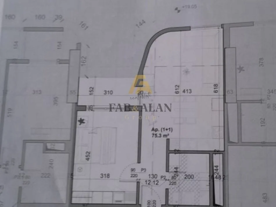 Tirane, shitet apartament 1+1 Kati 14, 75 m² 271.000 € (Pazari i Ri)