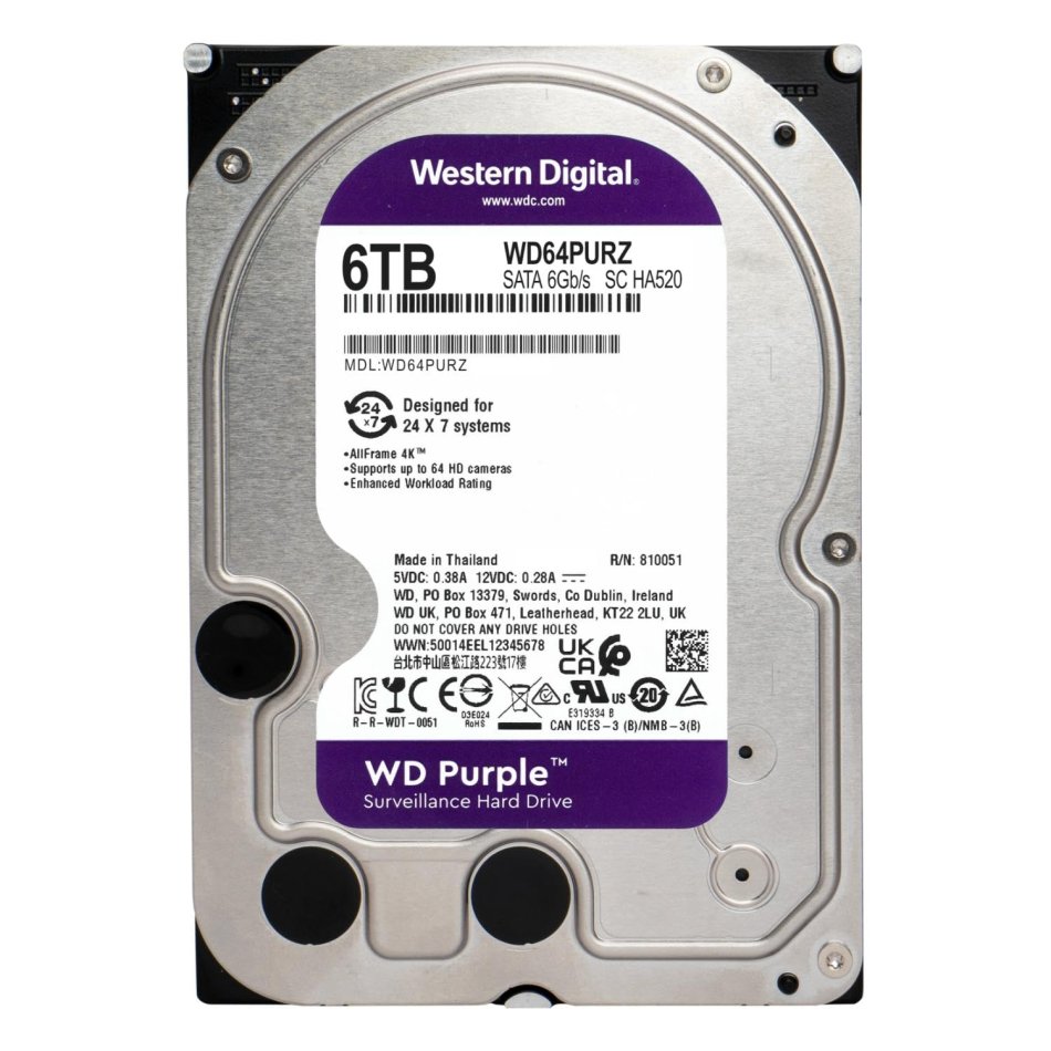 Tirane, shes Hard Disk HDD 6TB WD Purple i perdorur gjendja 10/10